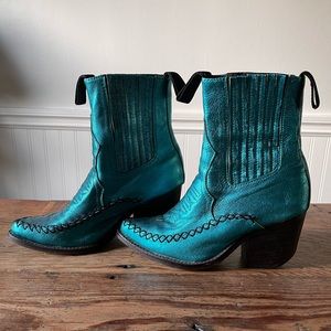 Jeffrey Campbell metallic boots
